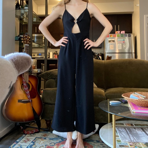 Black Cut-out Jumpsuit | Size 4 - Picture 2 of 5